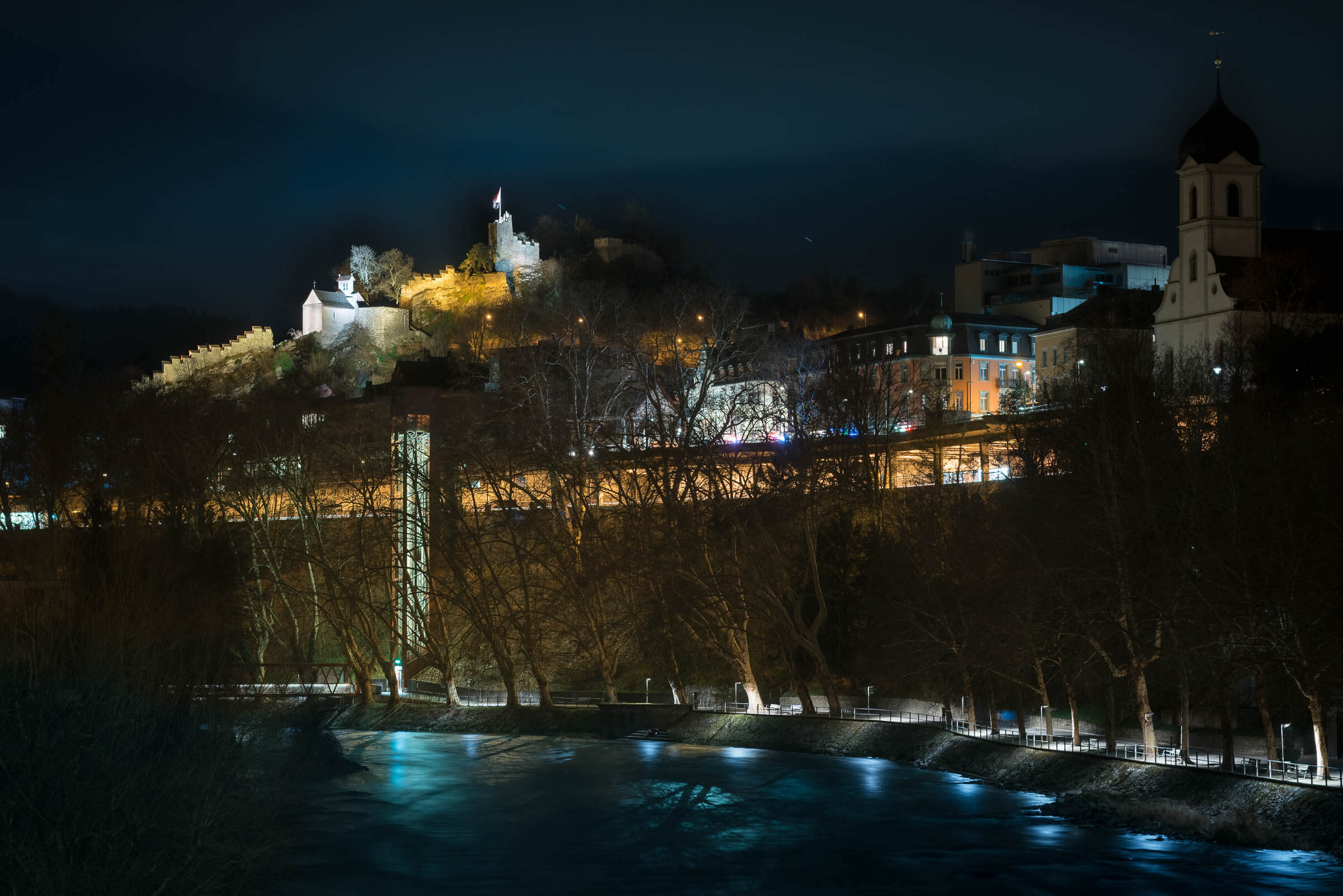 01 Ruine Stein bei Nacht